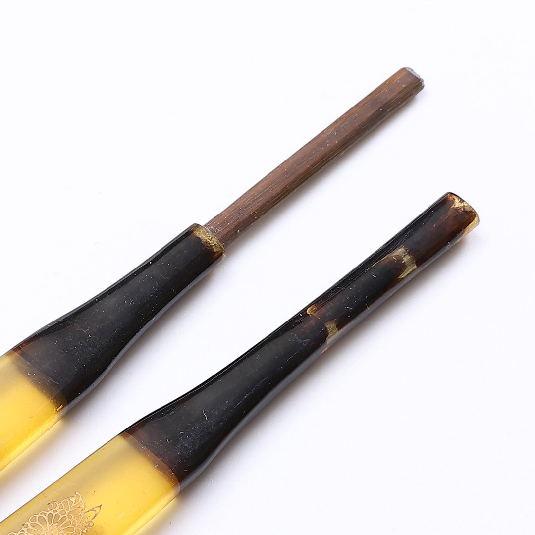 アンティーク 髪飾り Bランク べっ甲 笄 かんざし 黄系 1237-00260