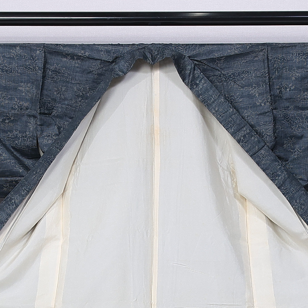 大島紬 身丈155cm 裄丈62.5cm M 正絹 Bランク 袷 バチ衿 紬 創作 1216-10876