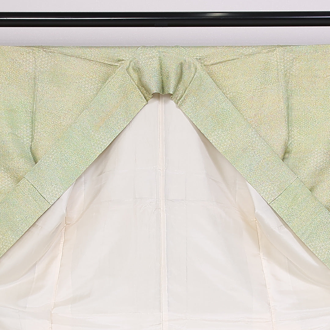 江戸小紋 身丈152cm 裄丈62cm Cランク 袷 正絹 広衿 寄せ柄 1262-10080