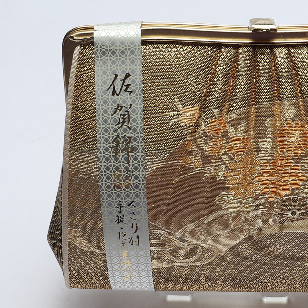 バッグ 礼装用 正絹 Sランク 和装小物 金系 1222-00882