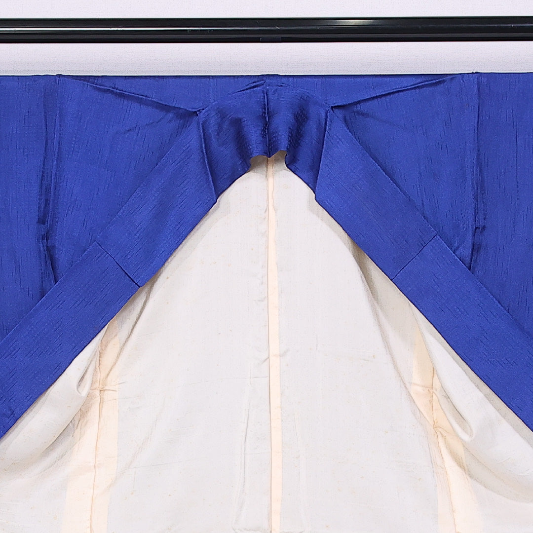 色無地 身丈153cm 裄丈64cm S 正絹 Bランク 袷 広衿 地紋あり 1214-11336