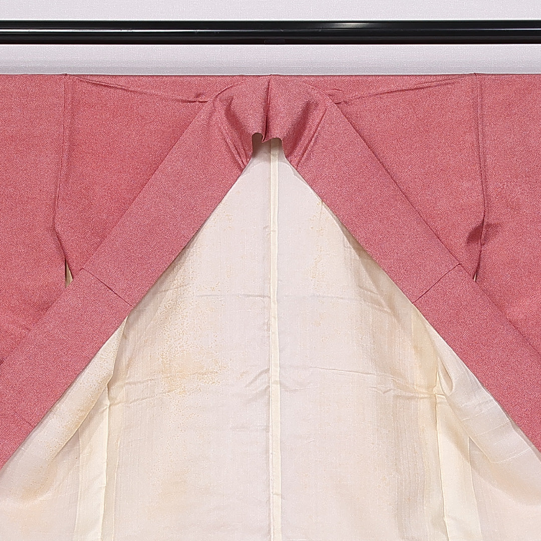 江戸小紋 身丈168cm 裄丈64.5cm XL 正絹 Aランク 袷 広衿 鮫 1262-10647