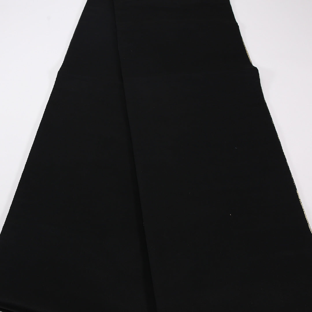 菊 袋帯 帯丈424cm 正絹 六通 フォーマル 観世水 黒系 1243-02587