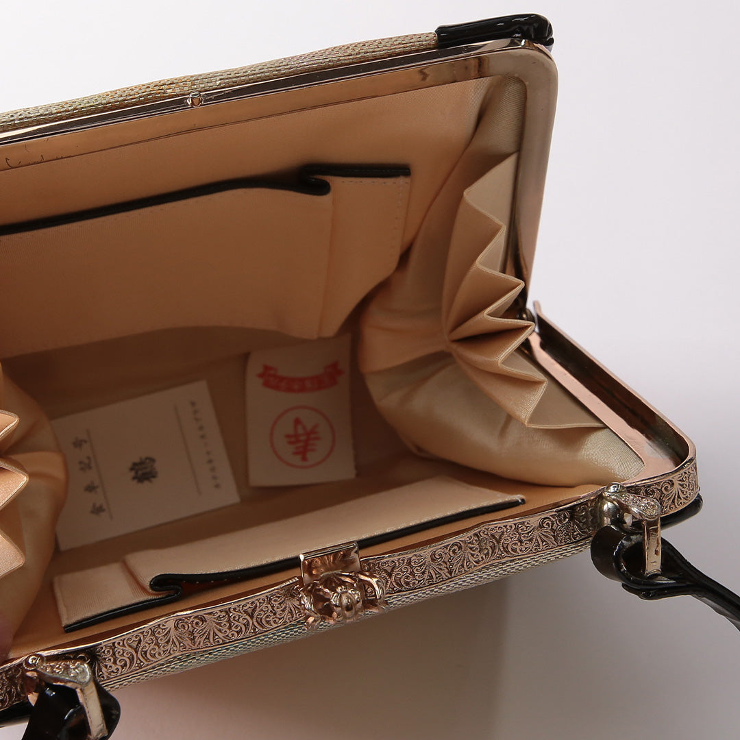 草履・バッグセット Aランク 礼装用 正絹 和装小物 黒系 1241-00990