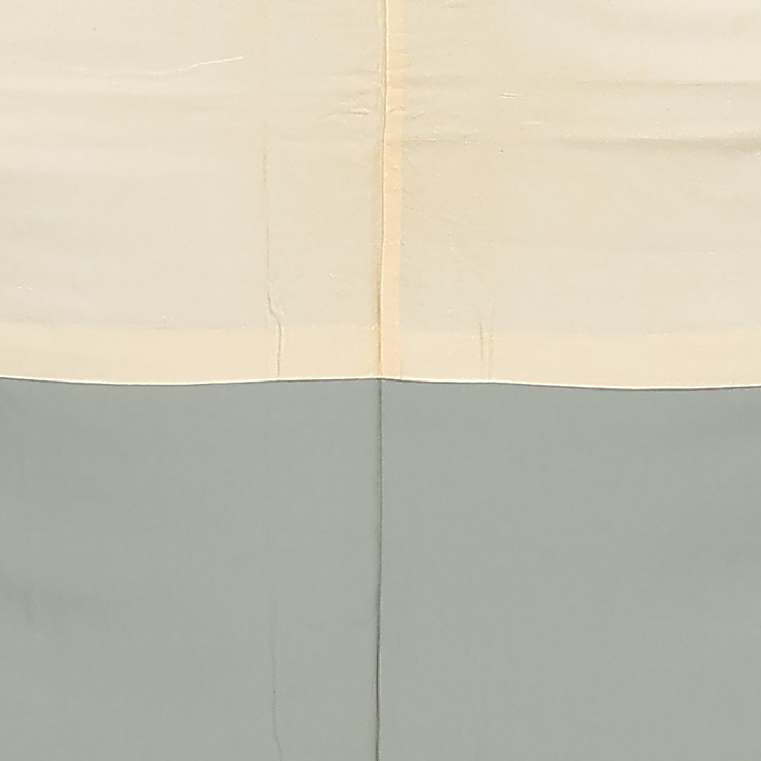 小紋 袷 身丈159cm 裄丈63cm 正絹 Aランク インフォーマル 広衿 Mサイズ 露芝草 グレー系 RP 1221-13334