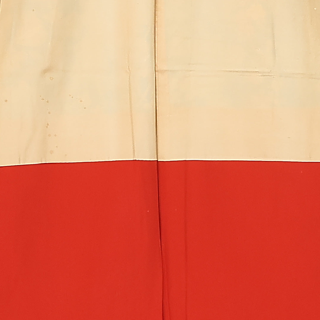 小紋 身丈155cm 裄丈66cm Aランク M 正絹 袷 バチ衿 吉祥文様 花柄 植物柄 京紅型 カジュアル 紺系 1215-12032