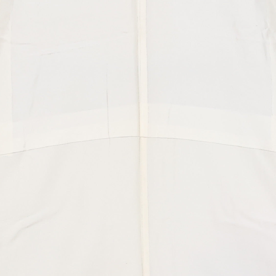 訪問着 袷 身丈147cm 裄丈63cm Sランク 正絹 広衿 XSサイズ セミフォーマル 扇 菊 古典的 気品 白系 1212-13596