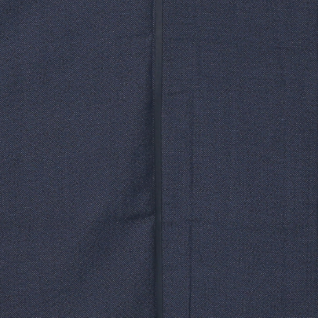 紬 単衣 身丈159cm 裄丈63cm 正絹 Bランク カジュアル 広衿 Mサイズ 無地 紺系 RP 1223-12335