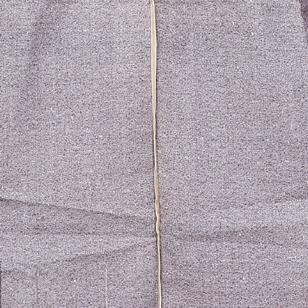 ウールの江戸小紋 洗える着物 単衣 身丈153cm 裄丈62cm ウール Sランク Sサイズ 広衿 カジュアル 紫系 1262-02363