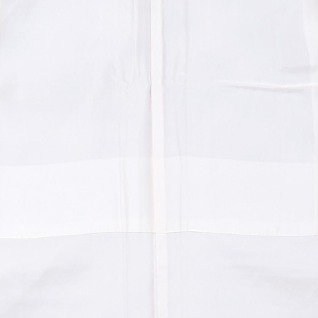 紬 袷 身丈157cm 裄63cm 正絹 白系 Bランク 訪問着 ぼかし 牡丹 紅葉 椿 片喰 一つ紋 1216-00741-4311