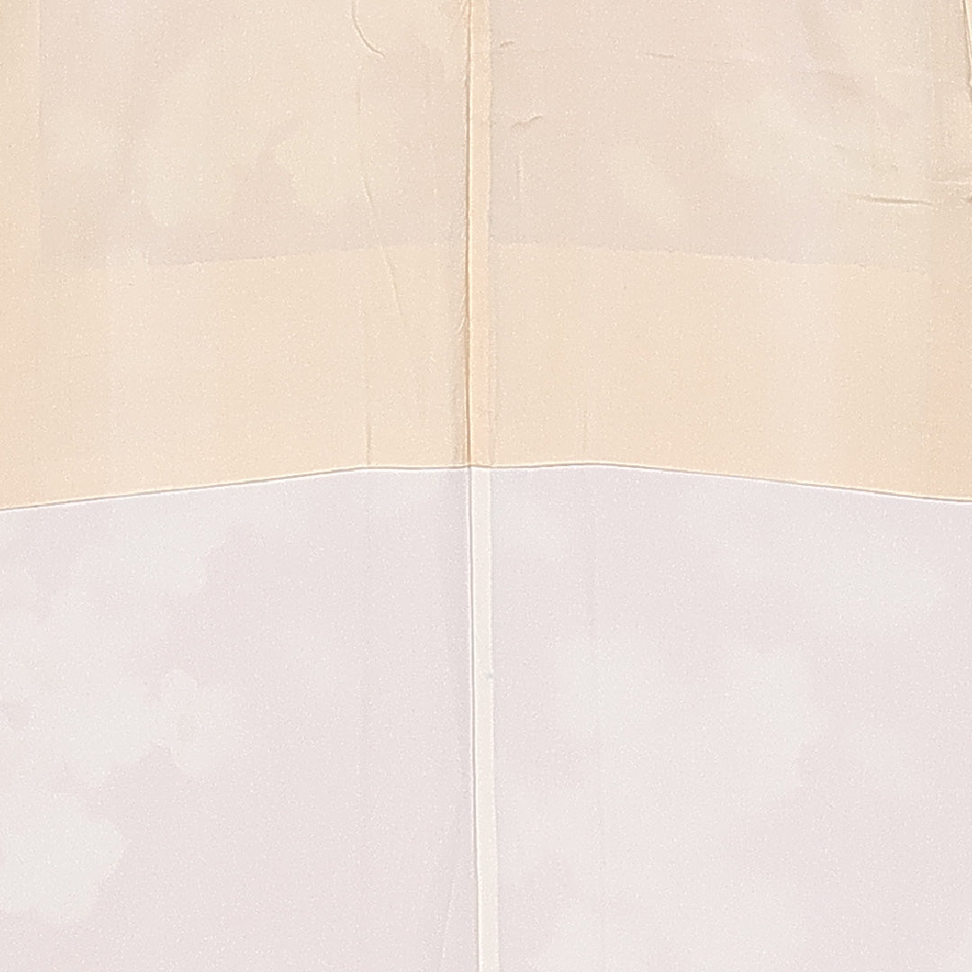 小紋 袷 身丈159cm 裄丈63cm 正絹 Sランク インフォーマル 広衿 Mサイズ 椿 朱系 RP 1221-10539