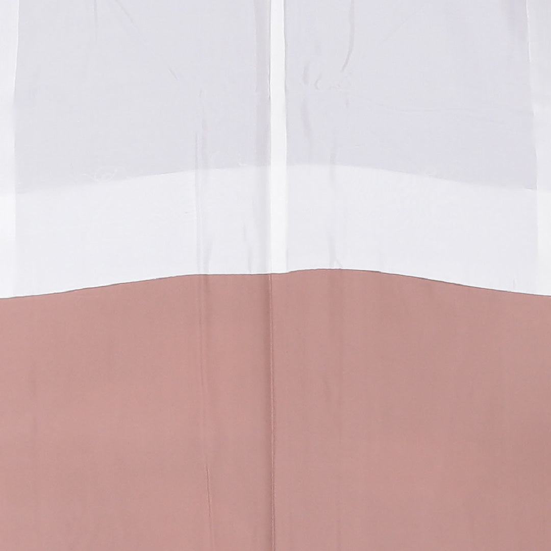 訪問着 袷 身丈156cm 裄丈63cm 正絹 Sランク Mサイズ 広衿 セミフォーマル 鳥 扇 引箔 刺繍 茶系 1212-04487