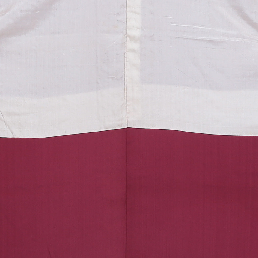 色留袖 袷 身丈148cm 裄63.5cm Cランク 正絹 広衿 アンティーク 赤系 1211-00082 1211000825112