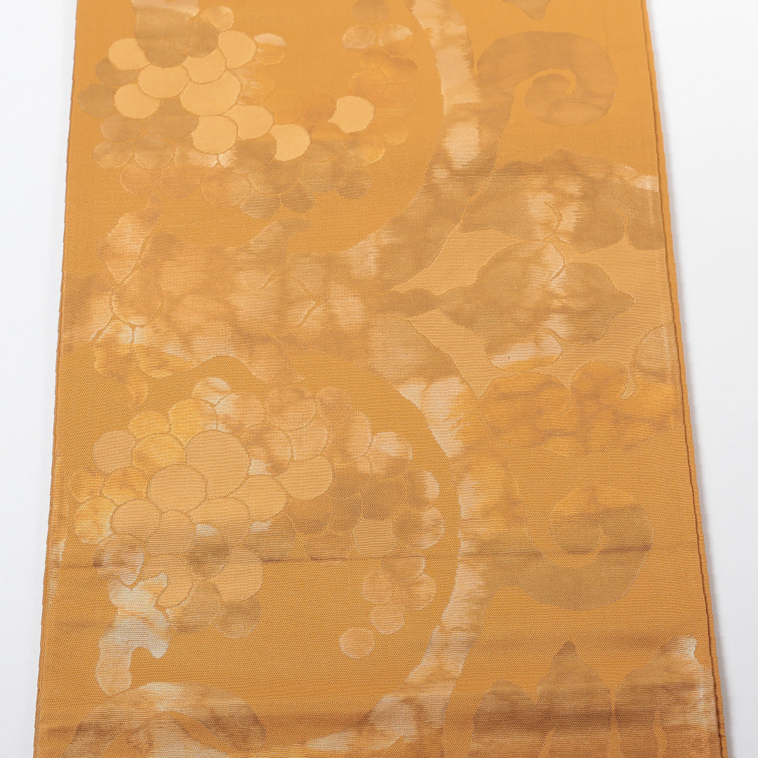 袋帯 帯丈424cm 六通 仕立て上がり セミフォーマル Sランク 葡萄 金系 1223-00670-221 1223-00670