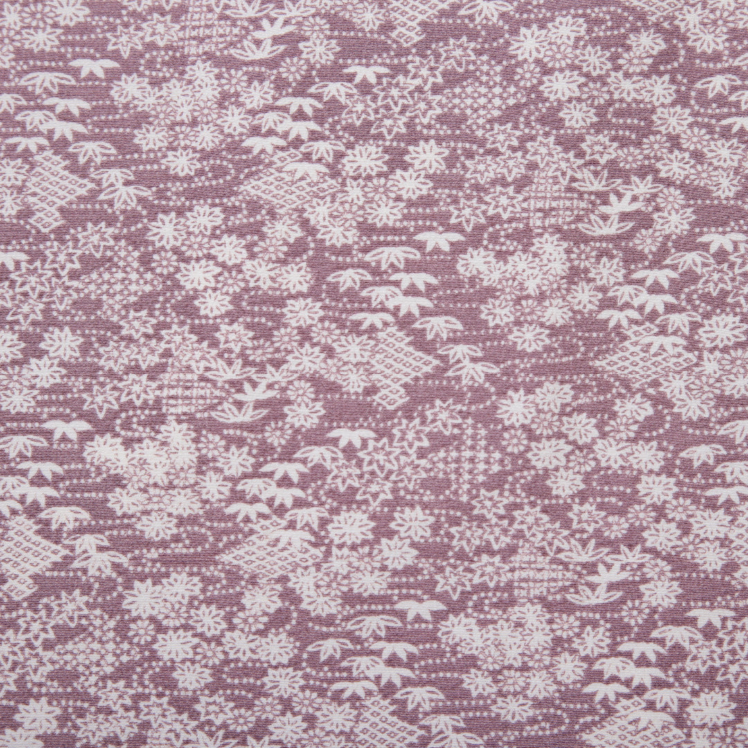 羽織 袷 身丈76cm 裄丈61cm 正絹 Aランク Sサイズ カジュアル ちりめん 紅葉 紫系 1217-06003