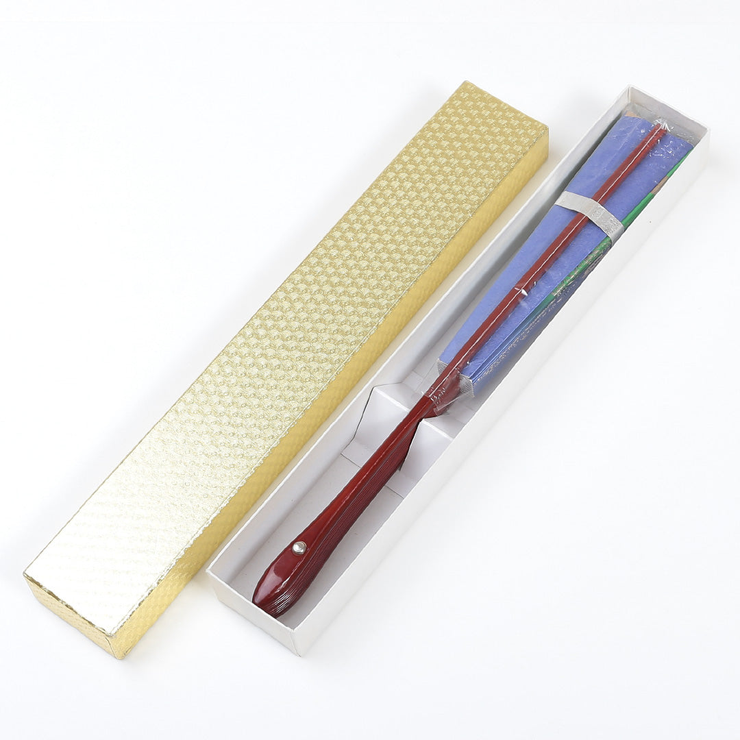 扇子 和装小物 Aランク 竹 舞踊 舞扇子 金箔 和紙 青系 両面同柄 1221-00067