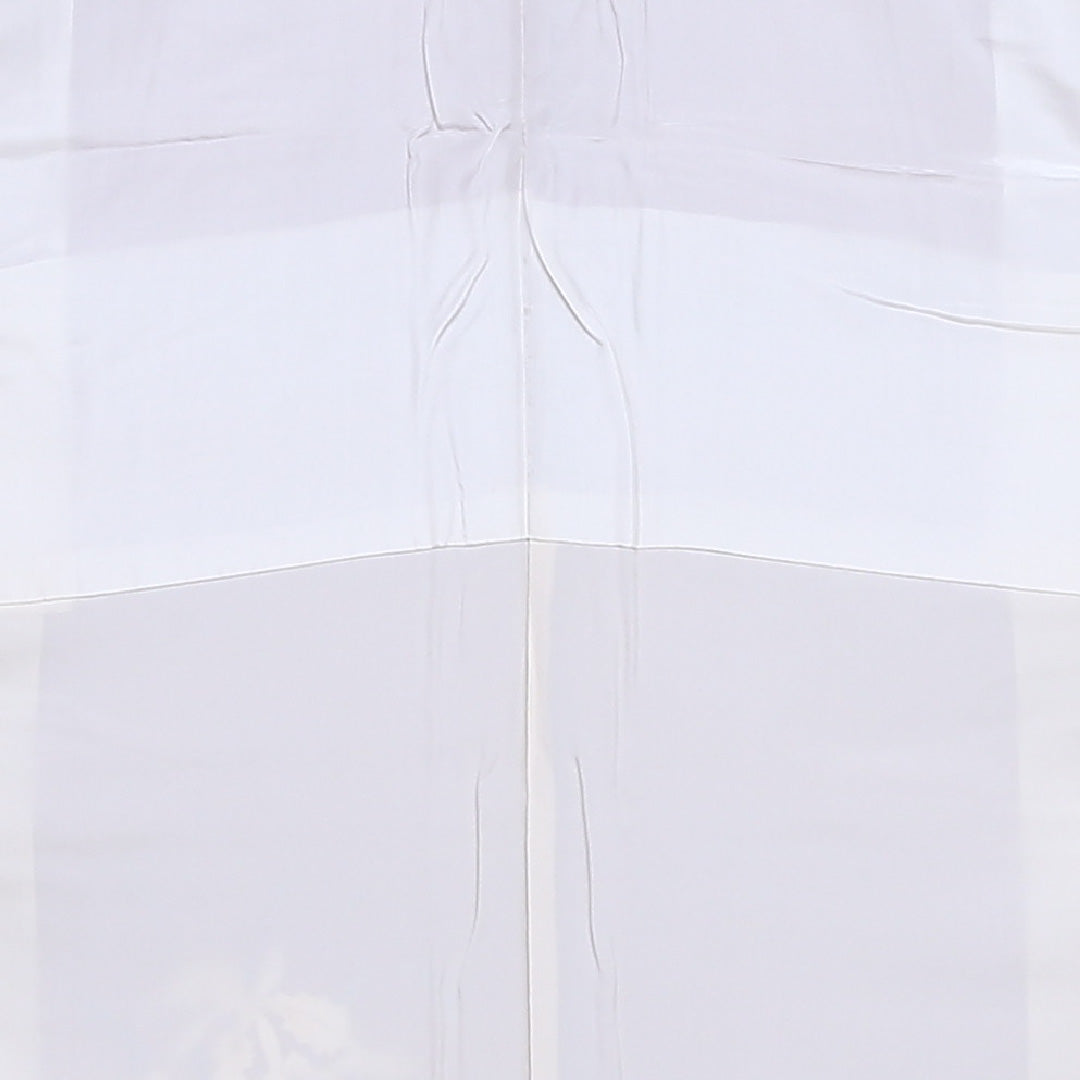 訪問着 袷 身丈152cm 裄丈63cm 正絹 Sランク 一つ紋 (左三階松) セミフォーマル 広衿 Sサイズ 金彩 水仙 ピンク系 PO 1217-04433