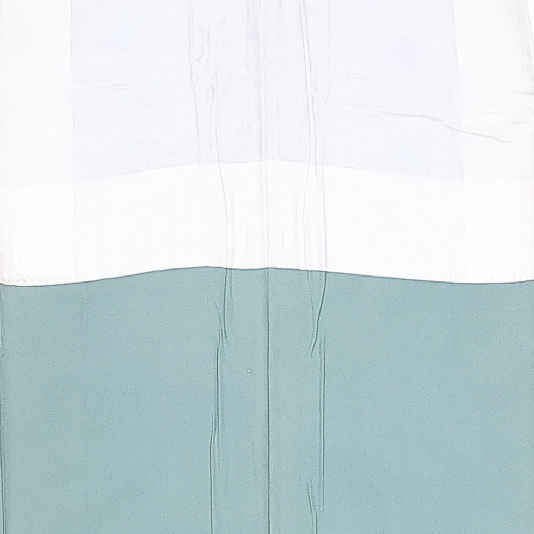 小紋 袷 身丈153cm 裄丈61cm 正絹 Sランク Sサイズ 広衿 インフォーマル ちりめん 水色系 1215-10189