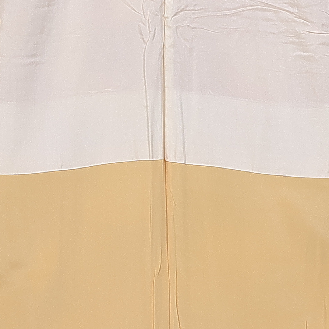 色無地 身丈154cm 裄丈64.5cm S 正絹 Aランク 袷 広衿 毘沙門亀甲 ぼかし 地紋あり 1214-10730