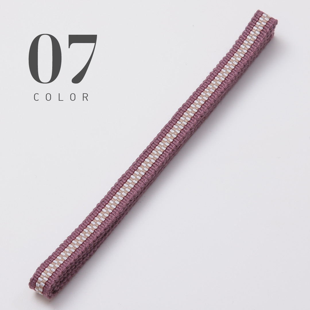 新品 真田紐 帯締め 長さ124cm 幅1cm 平織り 三分紐 12123-00001