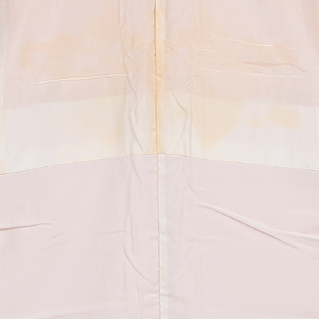 小紋 袷 身丈153cm 裄63cm 朱系 菊 正絹 Aランク 1215-01630-3216