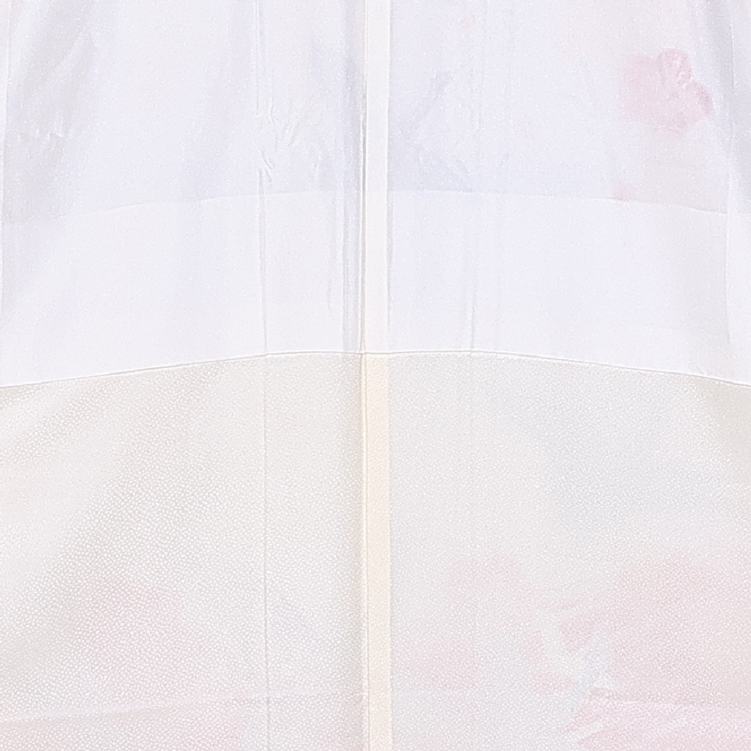 振袖 身丈154cm 裄丈63cm 袷 正絹 Sランク 広衿 梅 鶴 金糸 1213-F0381