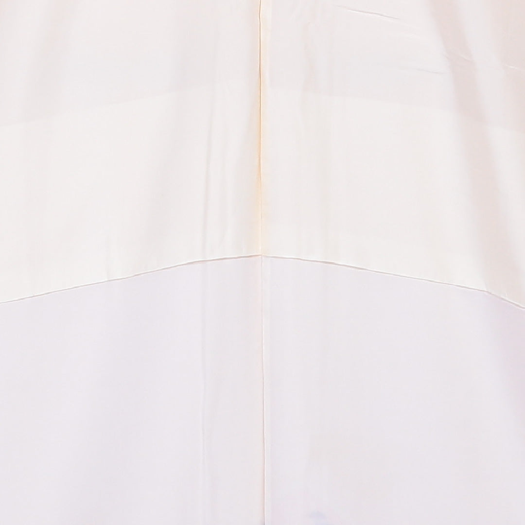 訪問着 袷 身丈165~169cm 裄70cm 正絹 一つ紋 菊 金彩 五三桐 紋意匠 クリーム系 Aランク 1212-00555