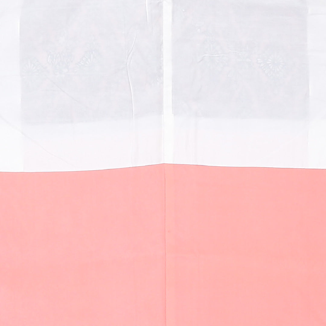 小紋 袷 身丈152cm 裄丈63cm 正絹 Sランク インフォーマル 広衿 Sサイズ 菊菱 朱系 RP 1221-02116