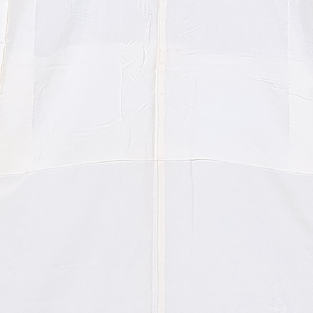 小紋 袷 身丈150cm 裄丈60cm 正絹 Sランク インフォーマル 広衿 Sサイズ 四季草花 クリーム系 RP 1221-11273