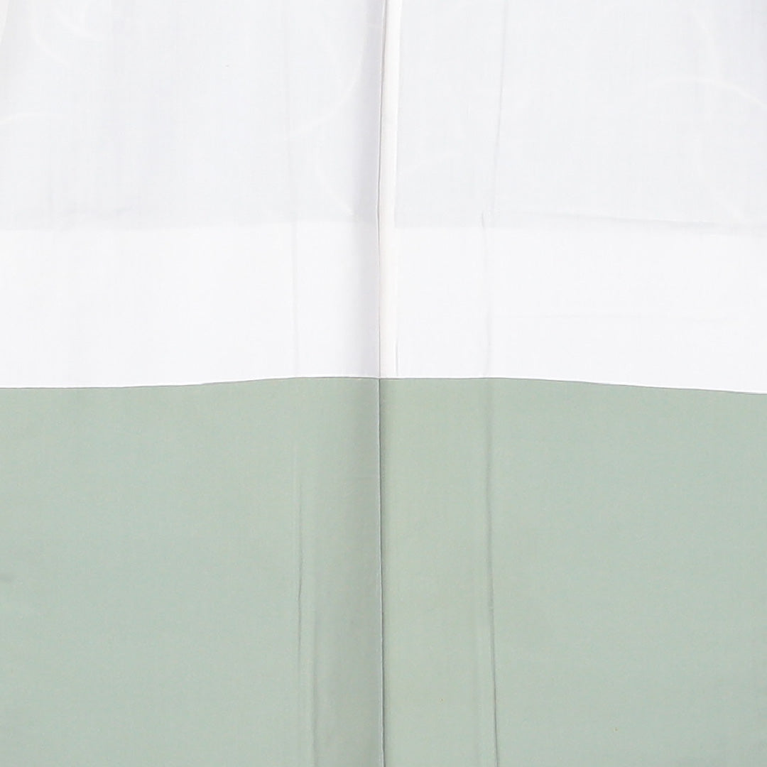 紬 袷 身丈165cm 裄63.5cm 正絹 モダン 緑系 Bランク 1216-01125