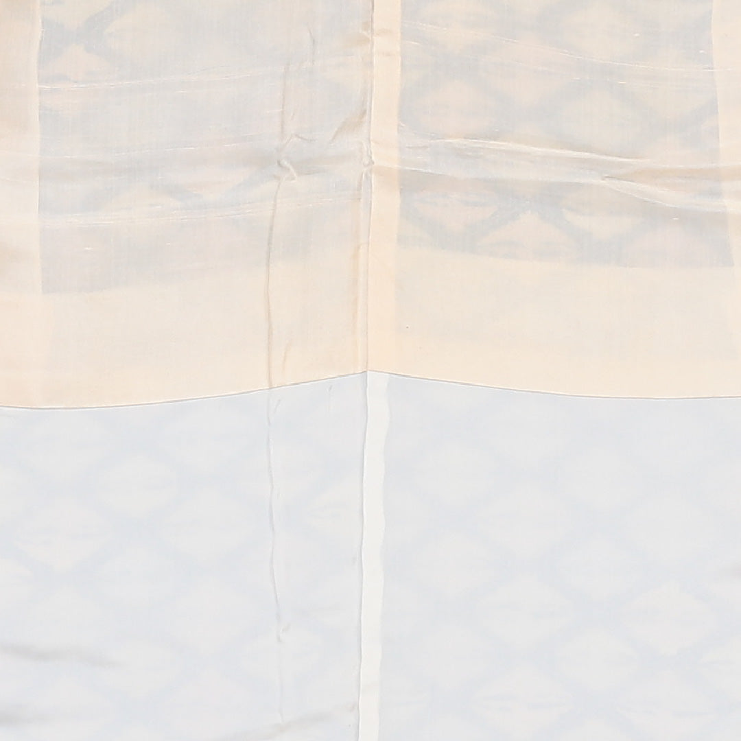 小紋 袷 身丈157cm 裄63cm 青系 向かい鳥 正絹 Aランク 1215-01626-3317