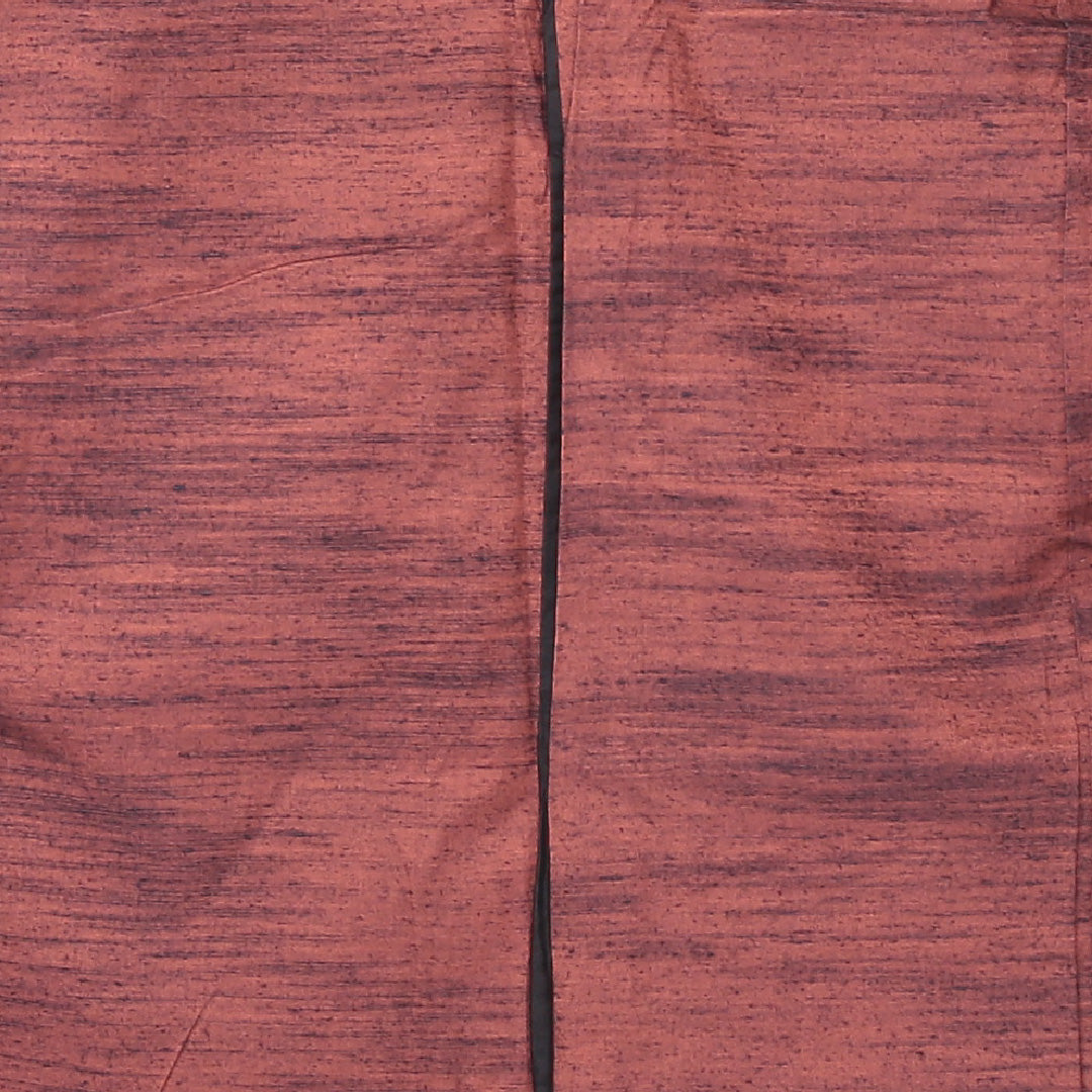 紬 単衣 身丈154cm 裄63cm 正絹 朱系 Aランク 1216-01146
