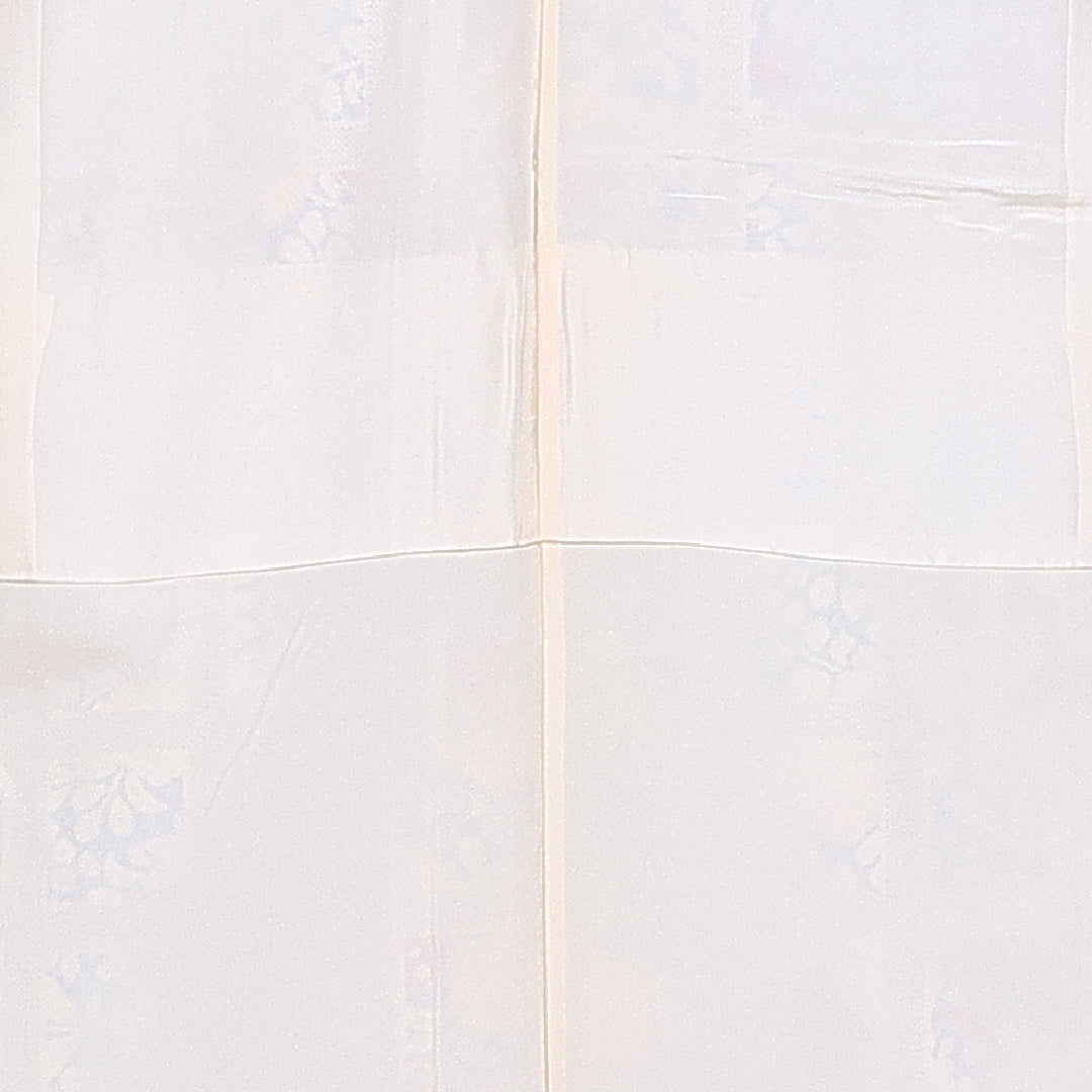 紬 身丈164cm 裄丈63.5cm L 正絹 Cランク 袷 広衿 紬 後染め 絵札 紅葉 桜 菊 梅 1216-10946