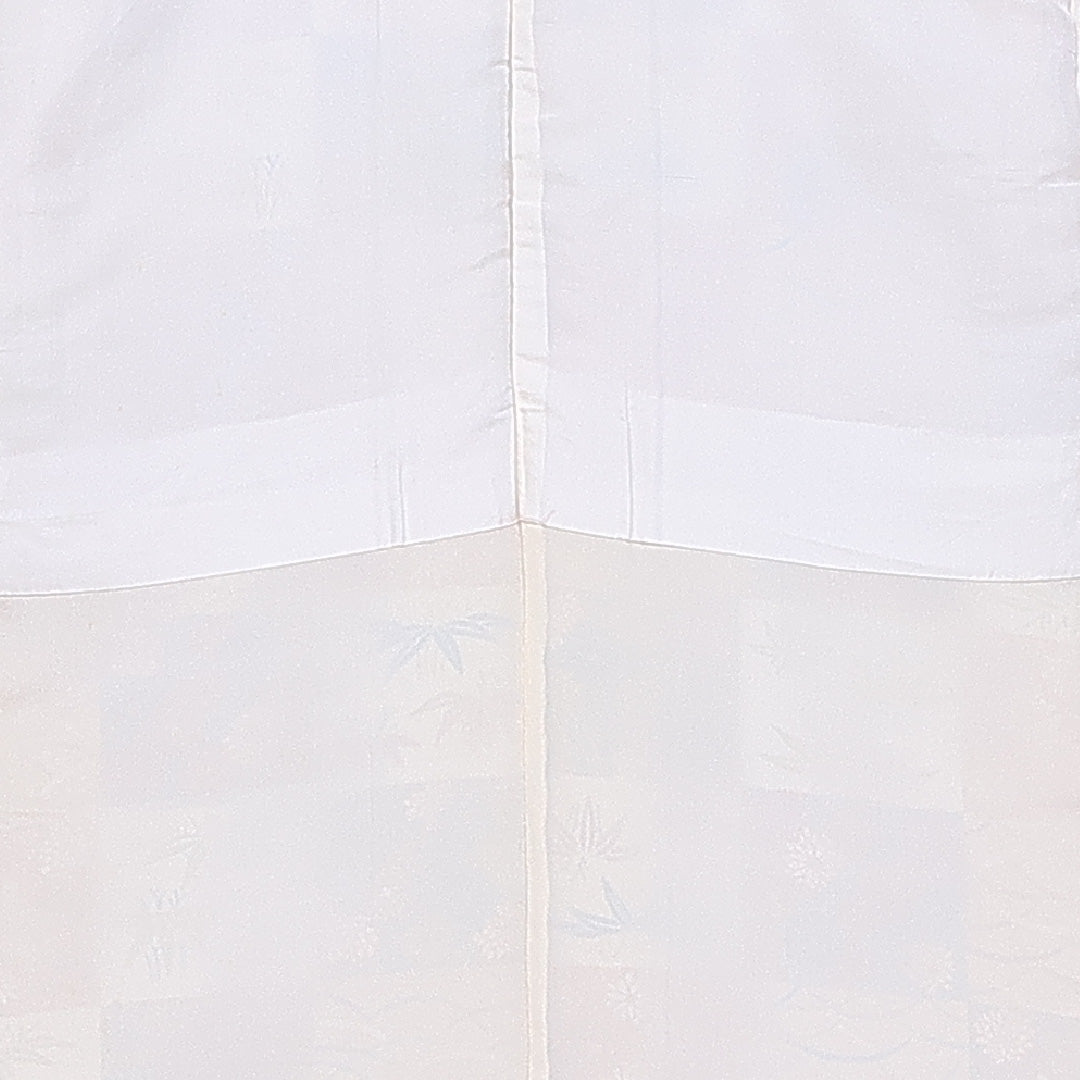 振袖 身丈158cm 裄丈63.5cm 袷 正絹 Bランク 広衿 市松模様 芝草 竹 菊 1213-F0396