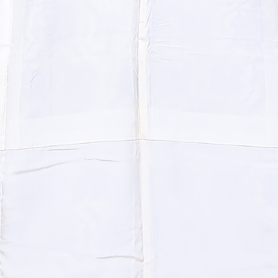 小紋 袷 身丈154cm 裄63.5cm 正絹 幾何学 クリーム系 ちりめん Aランク 1215-02400