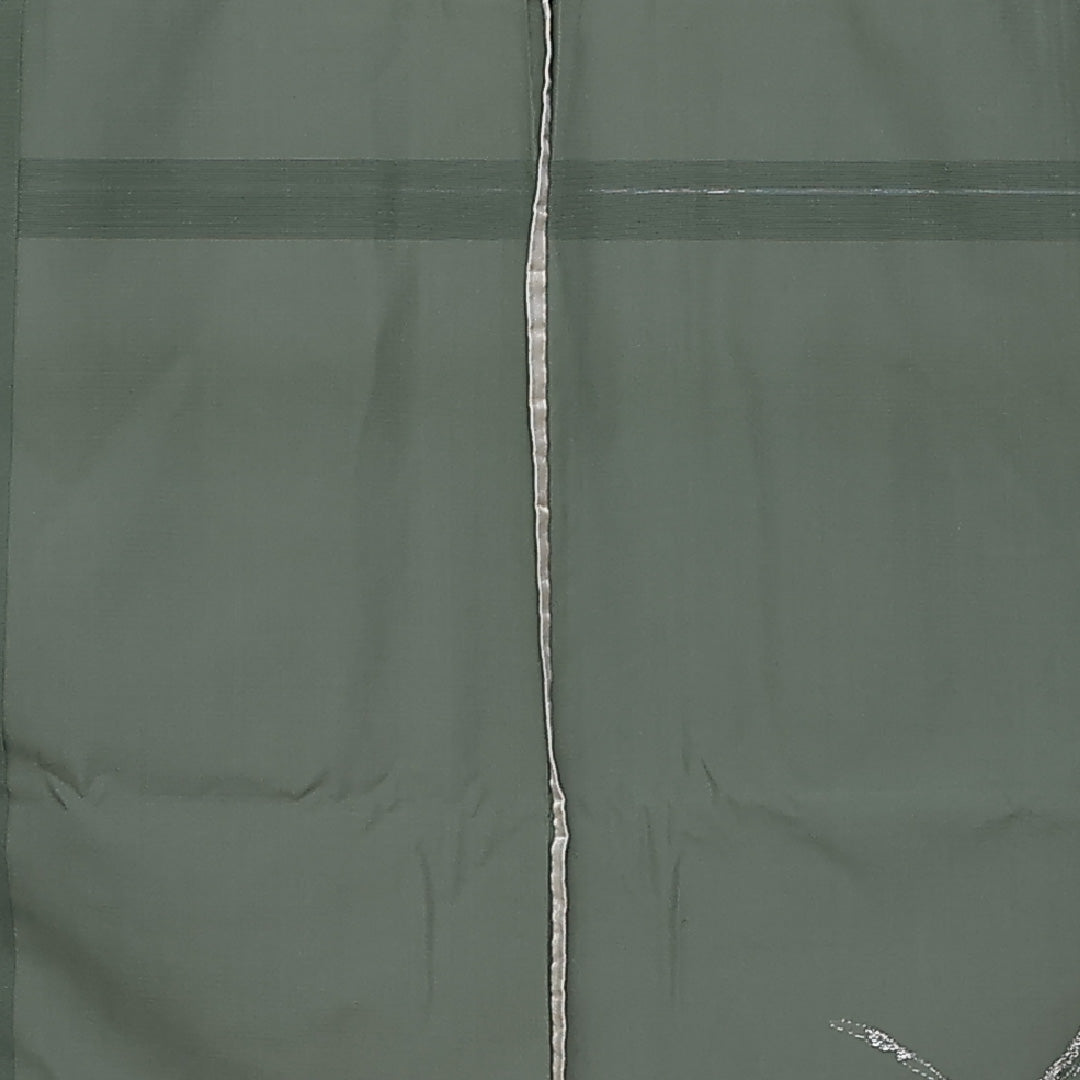 付下げ 夏物 絽 身丈151cm 裄丈63cm 正絹 Aランク Sサイズ 広衿 一つ紋(蔦) セミフォーマル 創作柄 緑系 1261-04668