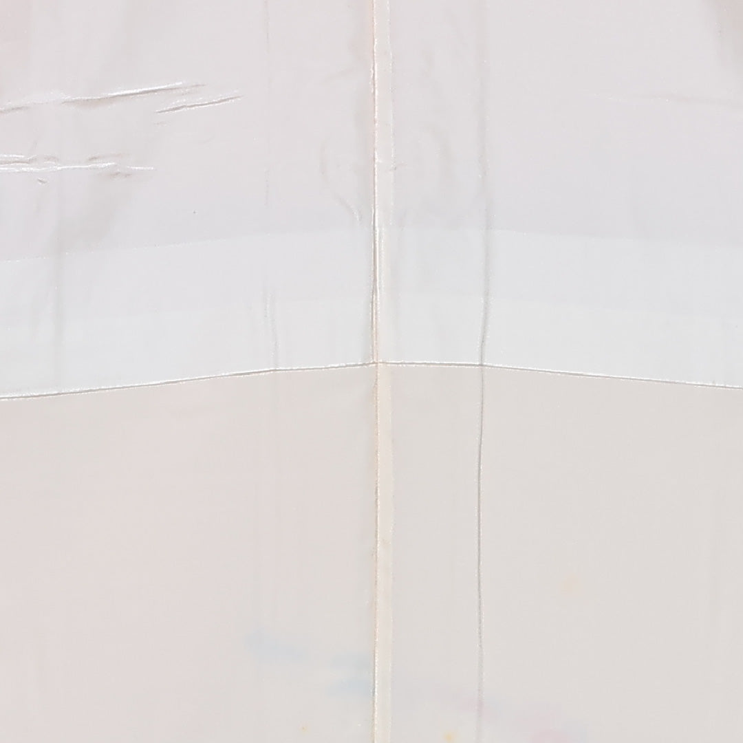 訪問着 身丈152cm 裄丈63cm Bランク S 正絹 袷 広衿 青海波 紅葉 松 光悦垣 セミフォーマル ピンク系 1212-12026
