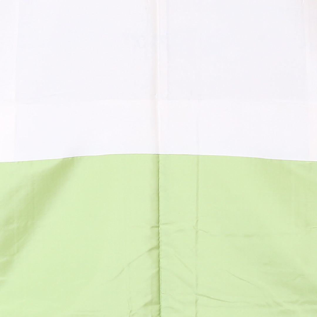 紬 袷 身丈153cm 裄61.5cm 正絹 緑系 Bランク 後染め 1216-00855-4219