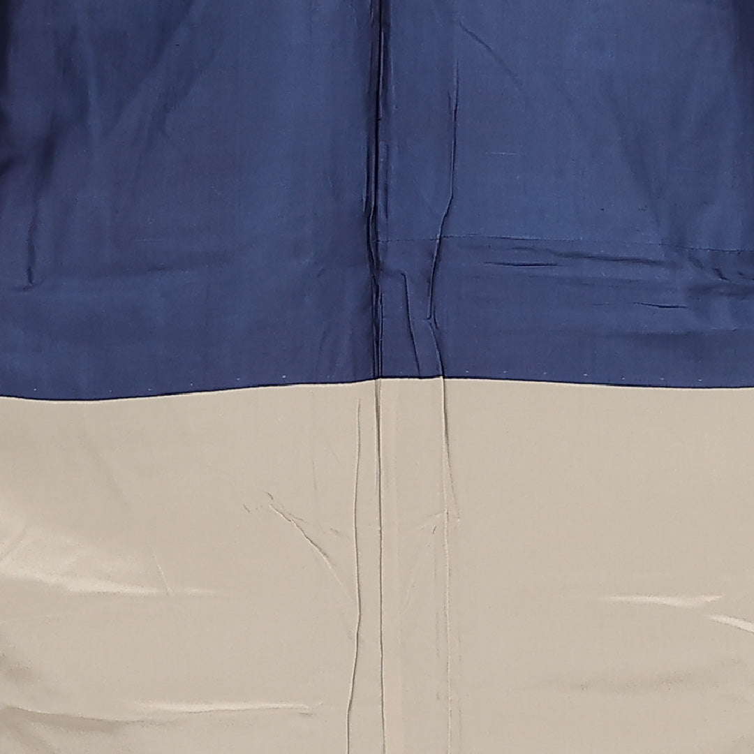 お召 袷 身丈155cm 裄丈63cm 正絹 Aランク インフォーマル バチ衿 Mサイズ 無地 茶系 HP 1222-13336