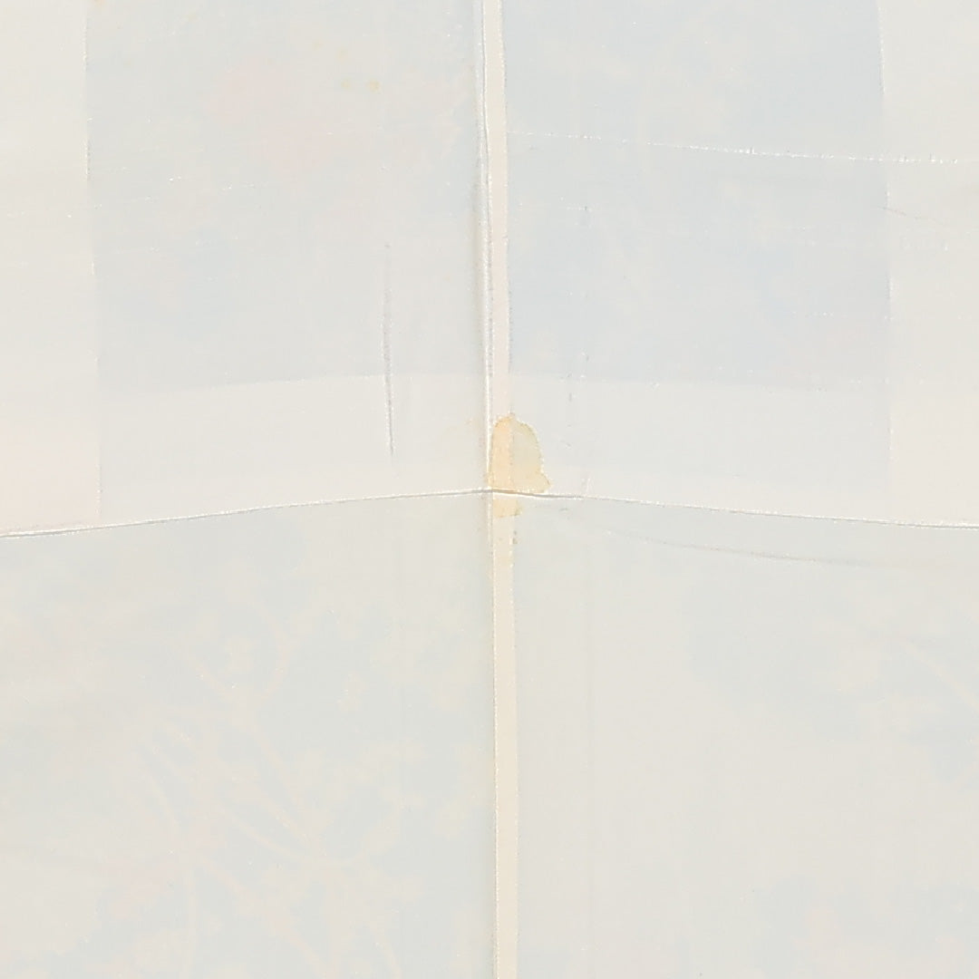 振袖 身丈157cm 裄丈65cm Cランク 袷 正絹 S 広衿 吉祥文様 組紐 古典柄 花柄 青系 1213-F0428
