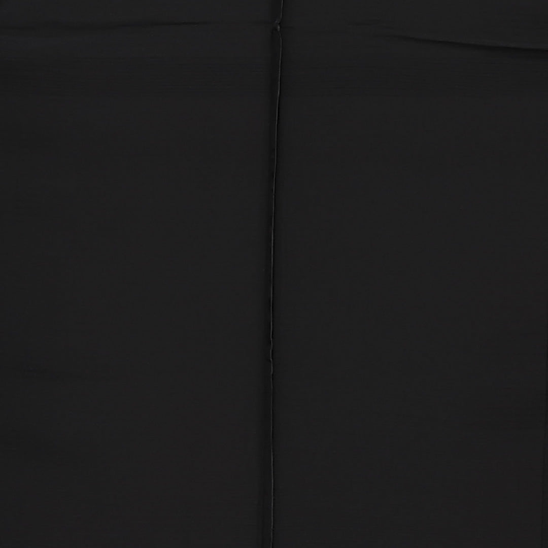 未使用品 黒紋付 五つ紋 丸に向かい蝶 身丈158.5cm 裄丈65.5cm Nランク 正絹 夏物 バチ衿 M しつけ糸 フォーマル 黒系 1299-F0555