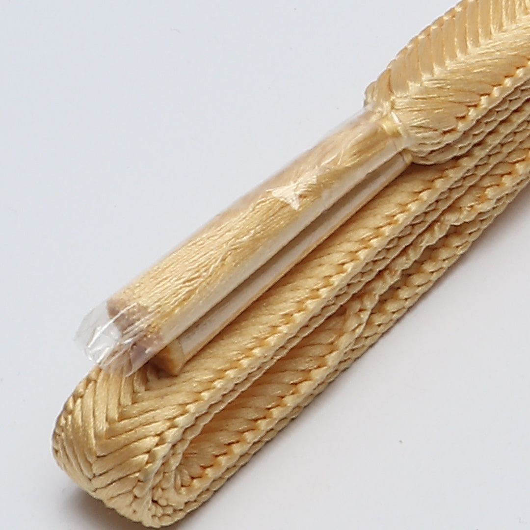 未使用品 帯締め 平組紐 大和組 正絹 黄系 1251-02071