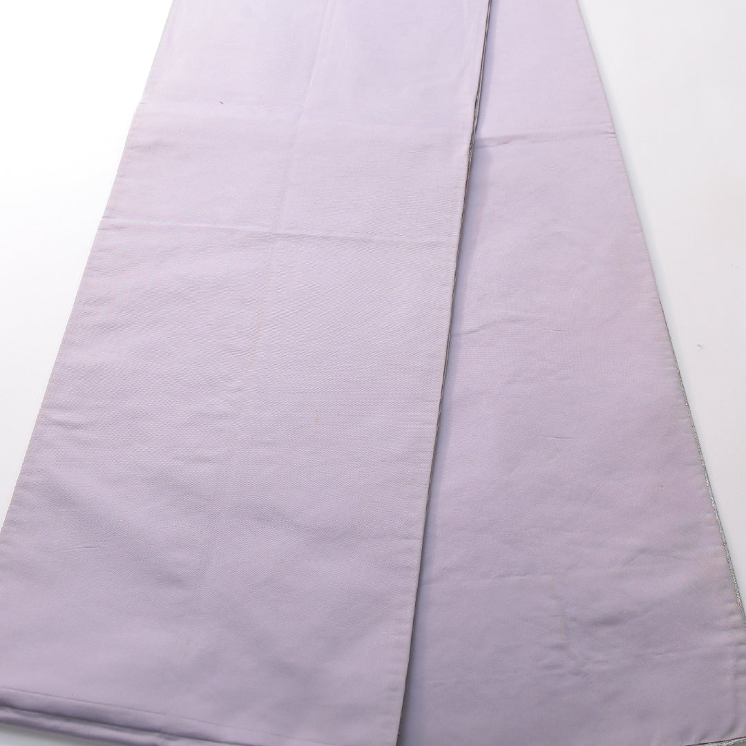 袋帯 帯丈424cm フォーマル 六通 Cランク 正絹 宝相華 紫系 1223-02165