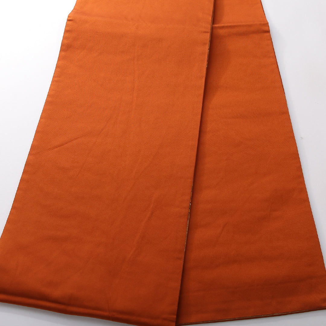 袋帯 帯丈444cm フォーマル 六通 Aランク 正絹 平安絵巻 朱系 1223-02155