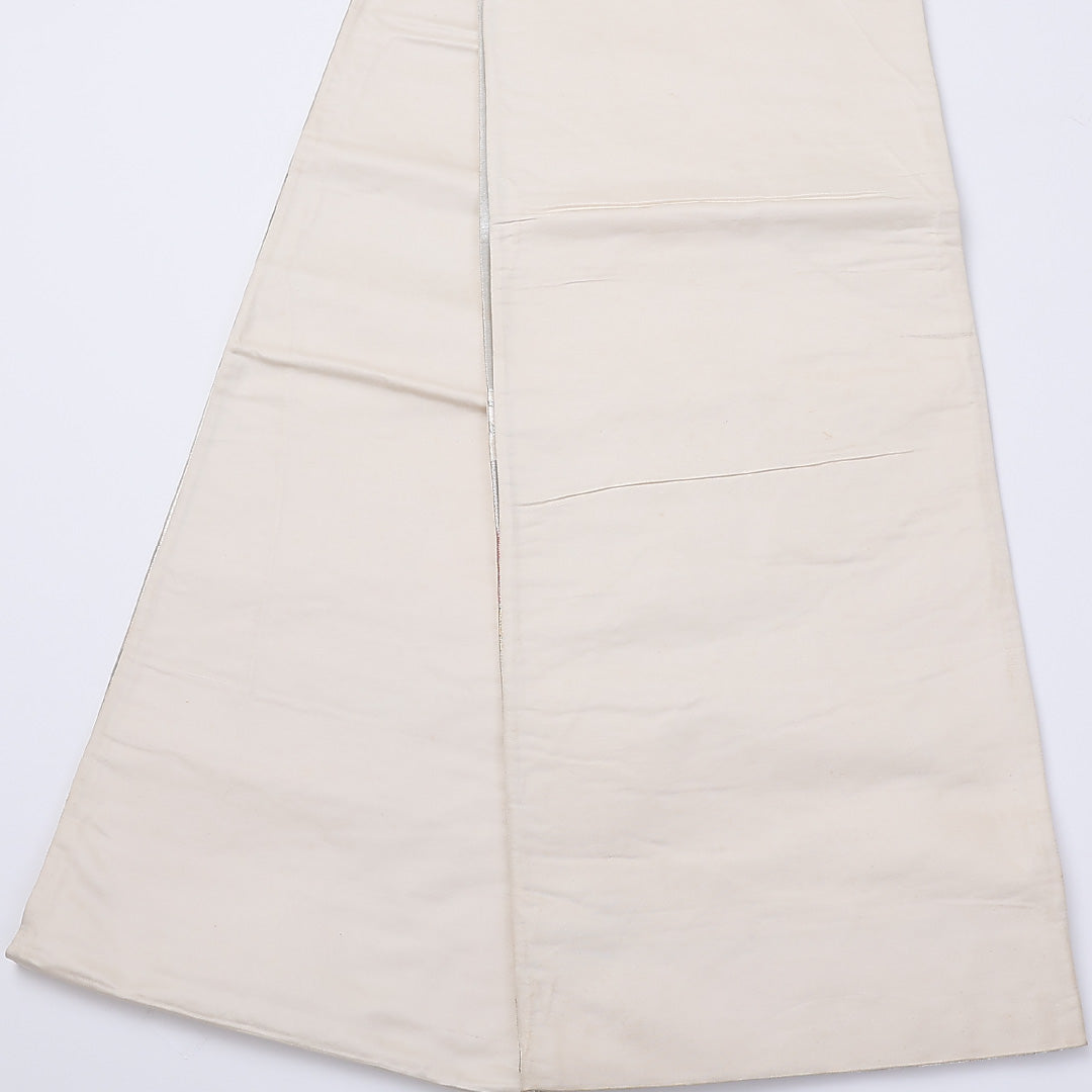 袋帯 帯丈420cm 六通 笠松 フォーマル 金系 正絹 Cランク 1223-00964