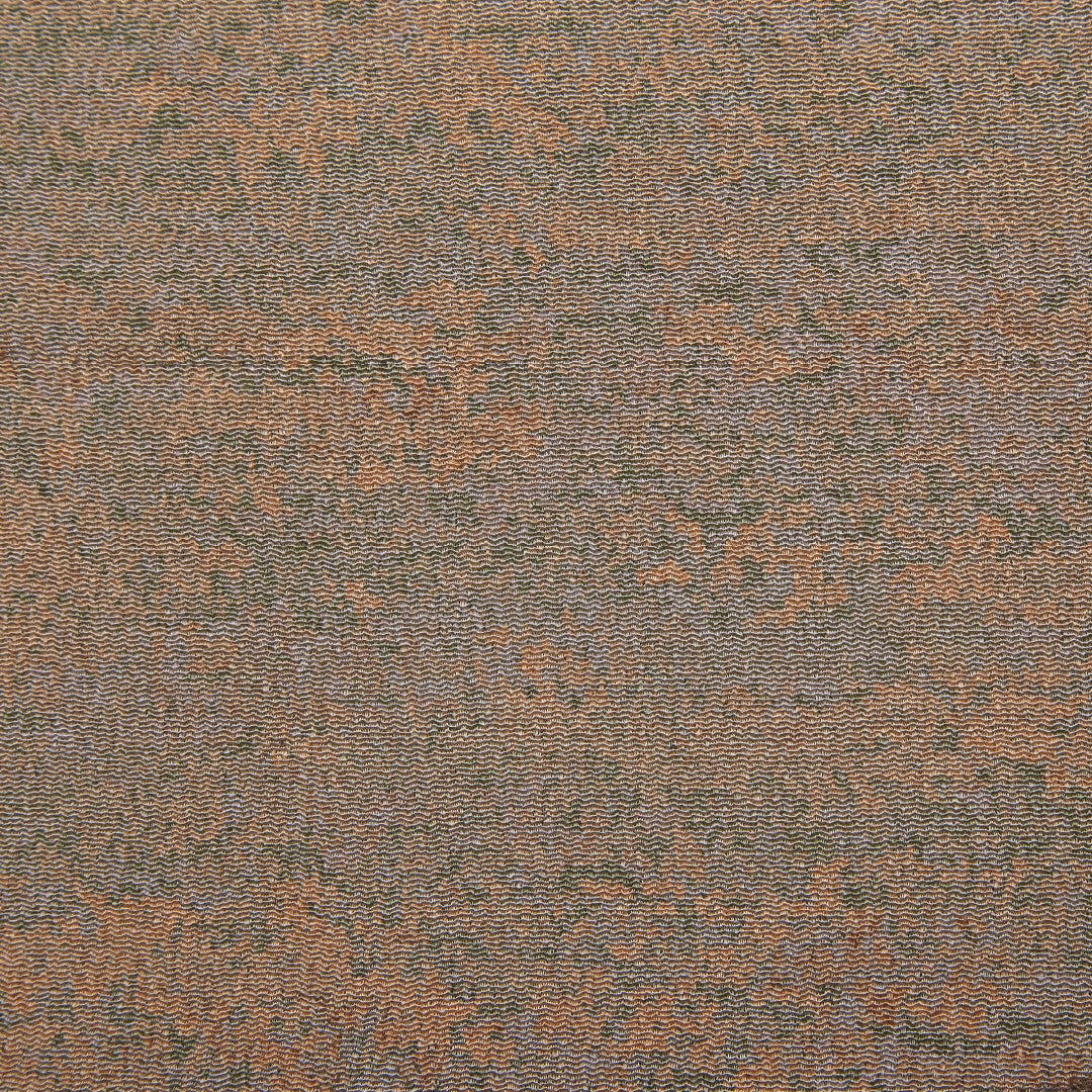 小紋 単衣 身丈157cm 裄丈61cm 正絹 Bランク Mサイズ 広衿 インフォーマル ちりめん 抽象柄 ぼかし染 ベージュ系 1215-02153