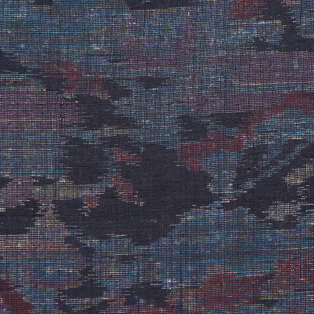 紬 袷 身丈160cm 裄丈64cm 正絹 Aランク インフォーマル バチ衿 Lサイズ 花柄 素朴 淡い 紫系 RP 1223-16907