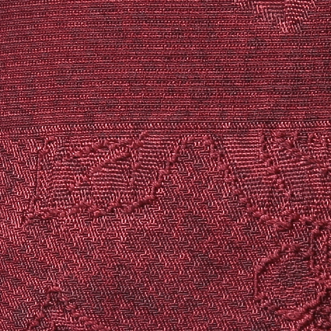 道中着 袷 身丈85cm 裄丈63cm 正絹 Aランク Sサイズ カジュアル ふくれ織 市松 赤系 1264-05748