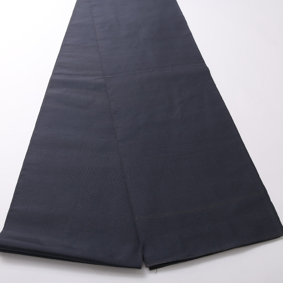 袋帯(紬) 帯丈438cm 正絹 六通 カジュアル 創作柄 グレー系 1243-01685