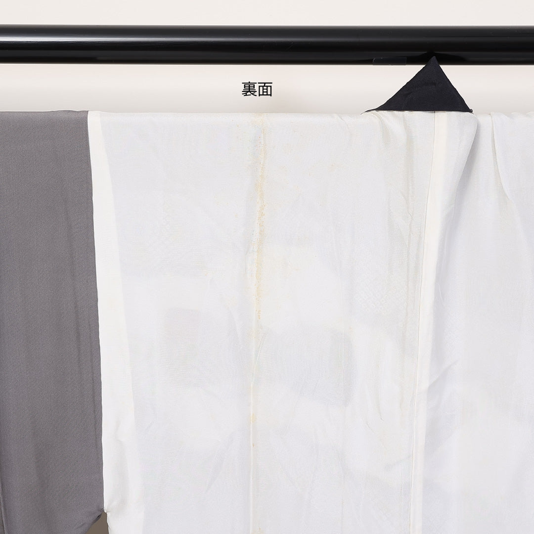 男物 袷 身丈137cm 裄69.5cm 長襦袢 正絹 鹿の子 Aランク 1219-00012